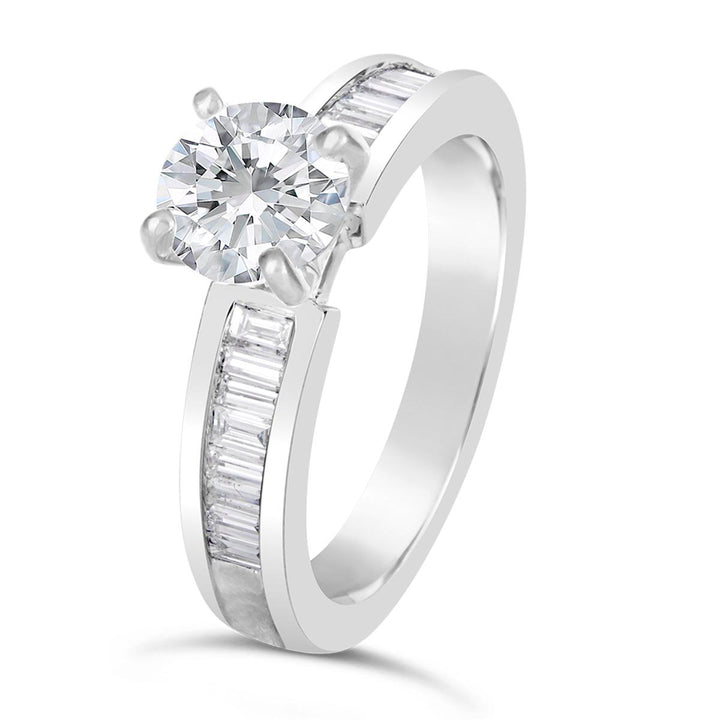 Baguette Diamond Engagement Ring