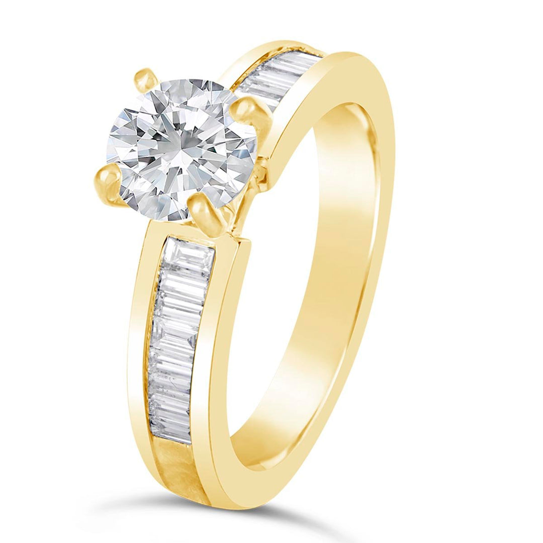 Baguette Diamond Engagement Ring