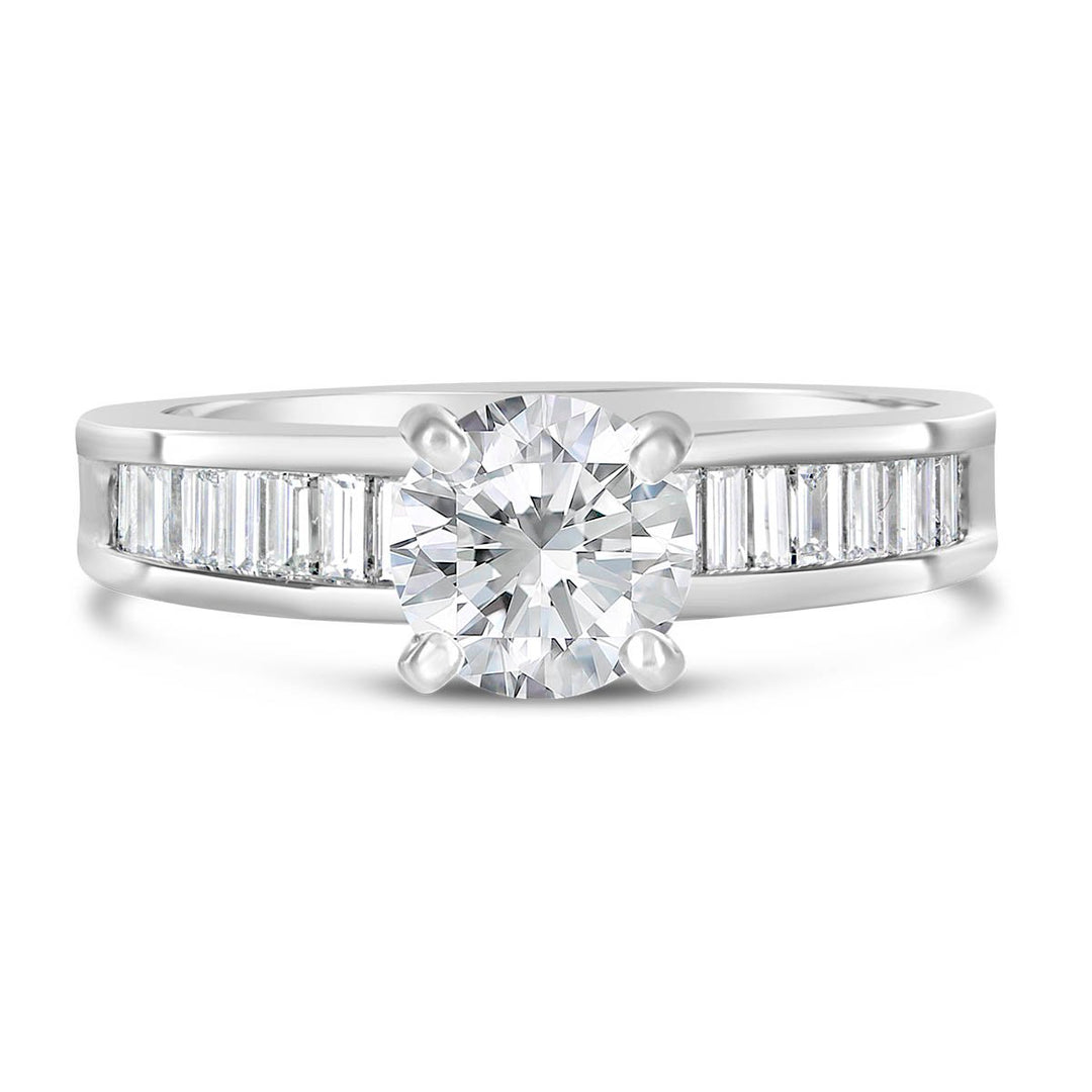 Baguette Diamond Engagement Ring