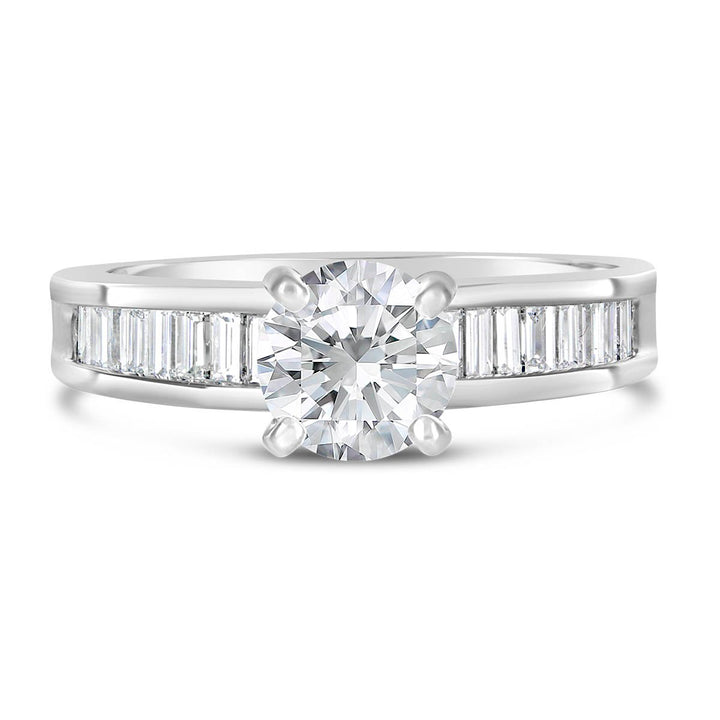 Baguette Diamond Engagement Ring