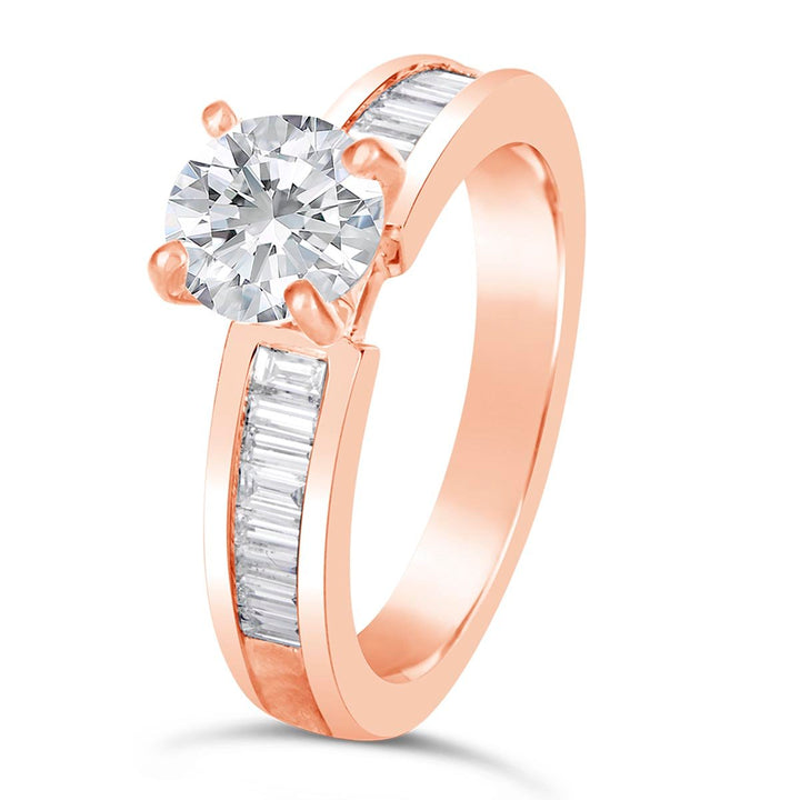 Baguette Diamond Engagement Ring