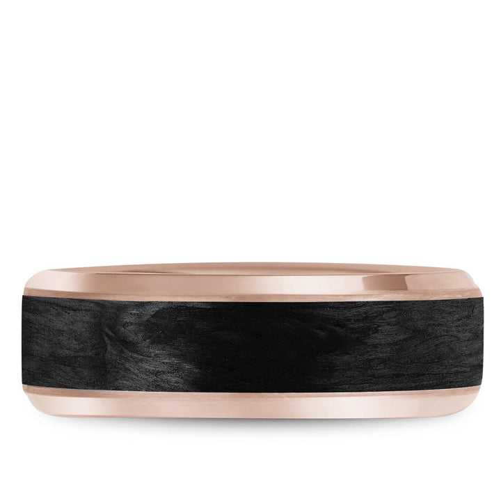 Two Tone Black Carbon Men's Band - RYL-064R75
