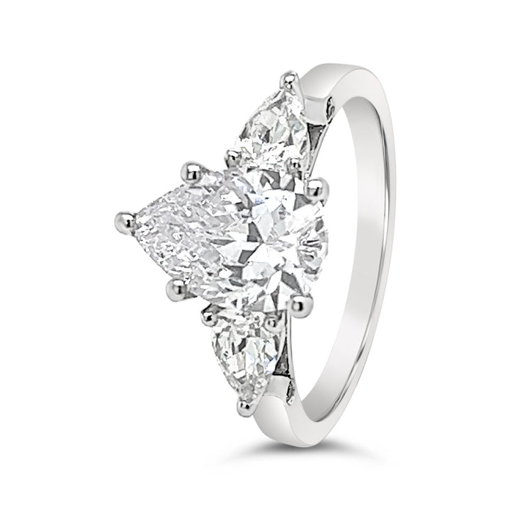 Three Stone Diamond Engagement Ring