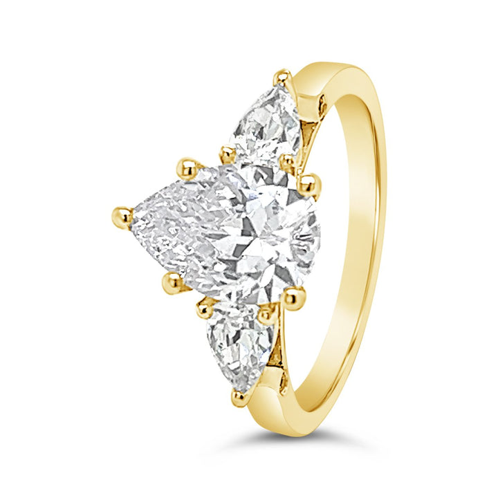 Three Stone Diamond Engagement Ring