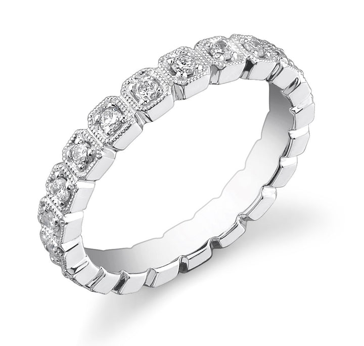 Vintage Inspired Diamond Eternity Band - JBJ6285R