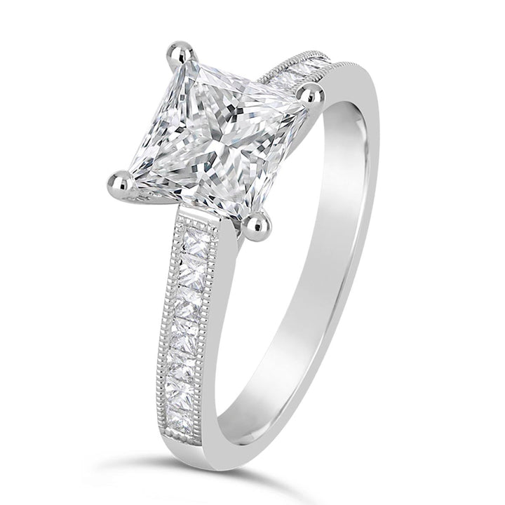 Vintage Inspired Diamond Engagement Ring