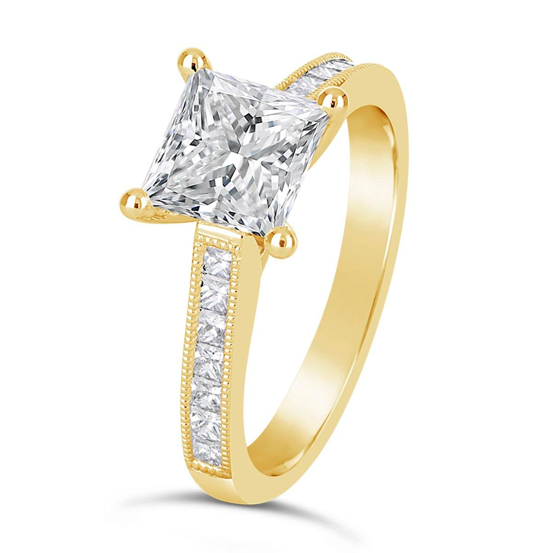 Vintage Inspired Diamond Engagement Ring