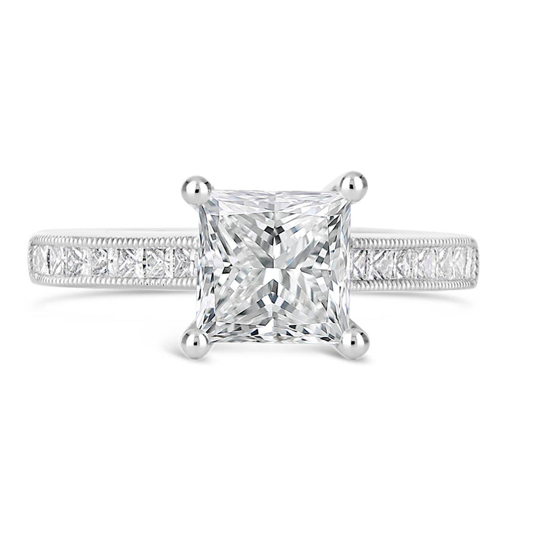 Vintage Inspired Diamond Engagement Ring