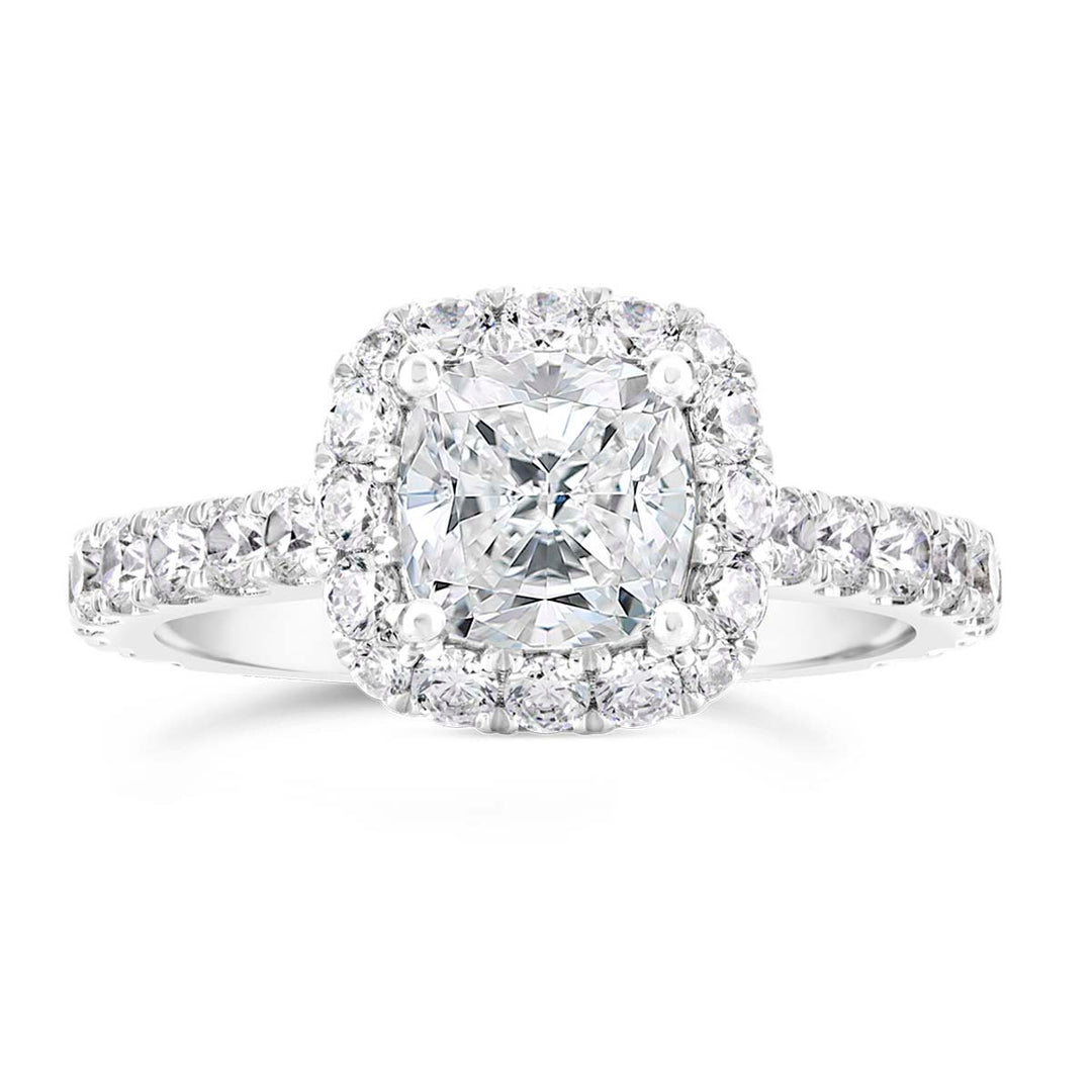 Diamond Halo Engagement Ring