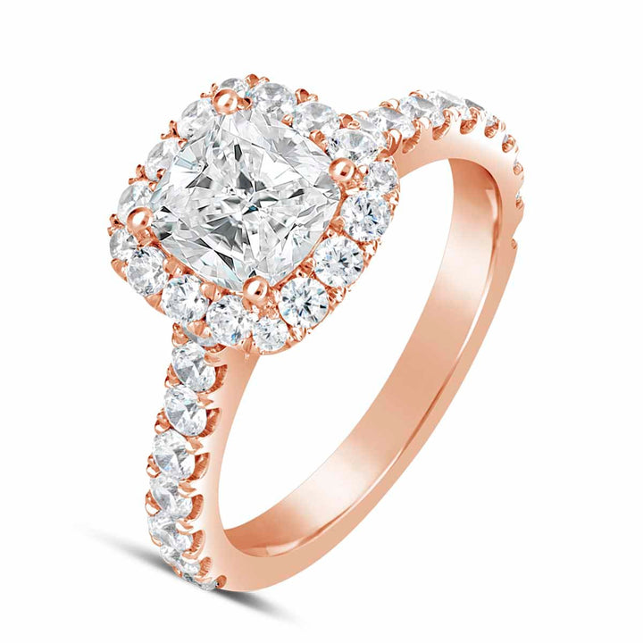 Diamond Halo Engagement Ring