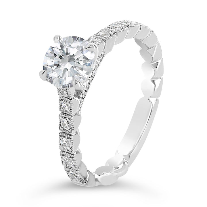 Vintage Inspired Diamond Engagement Ring