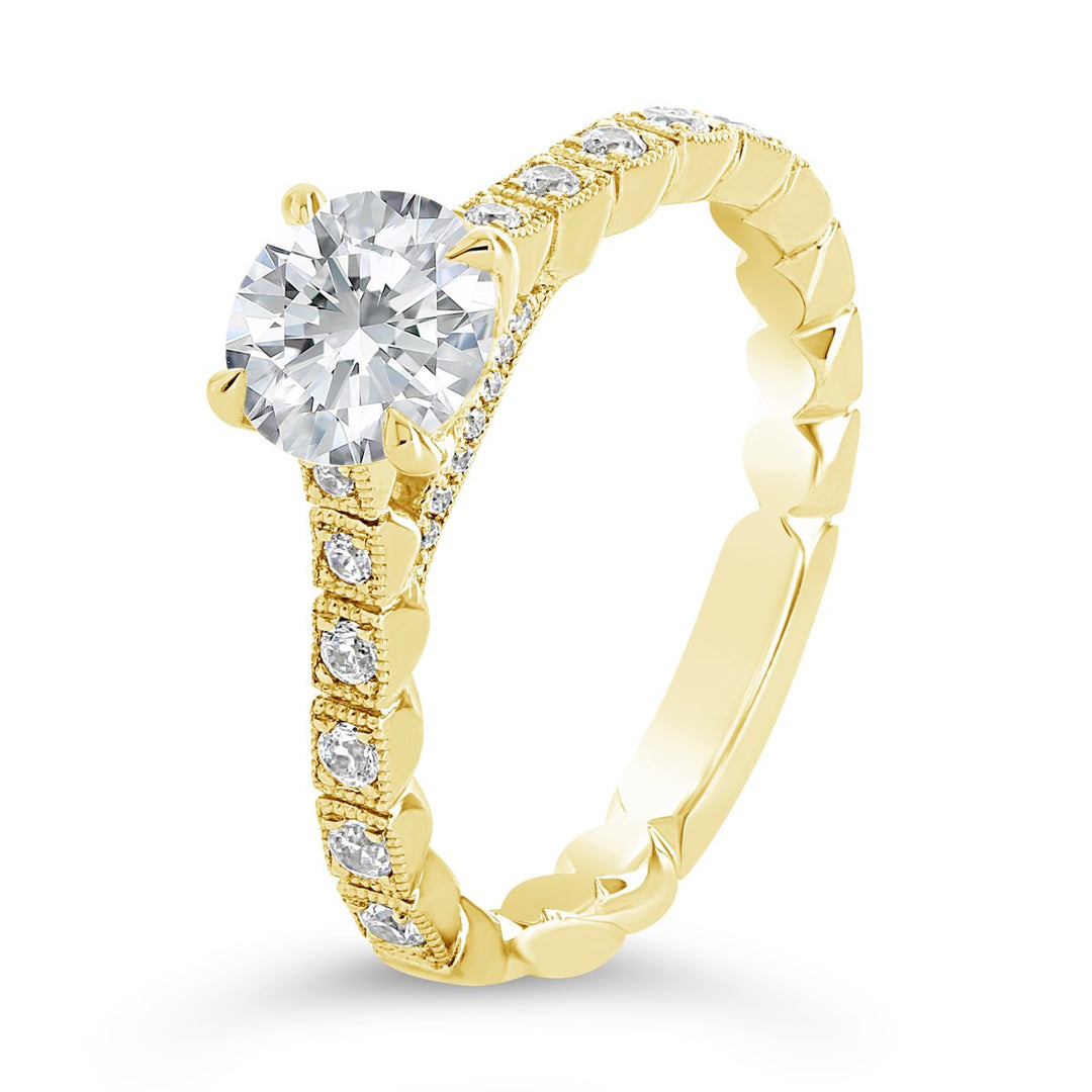 Vintage Inspired Diamond Engagement Ring