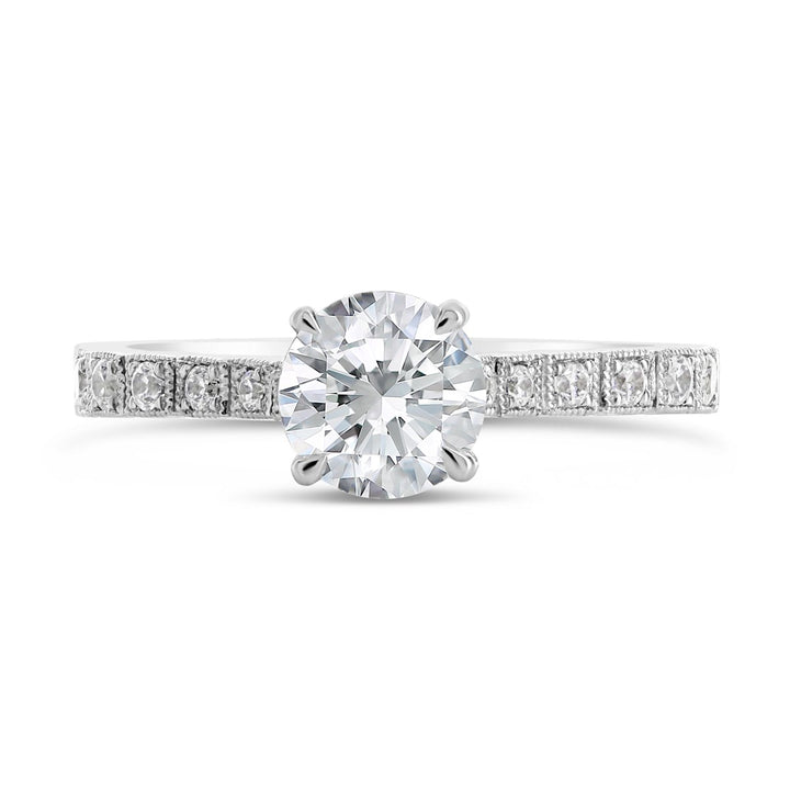 Vintage Inspired Diamond Engagement Ring