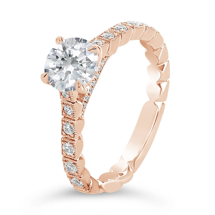 Vintage Inspired Diamond Engagement Ring