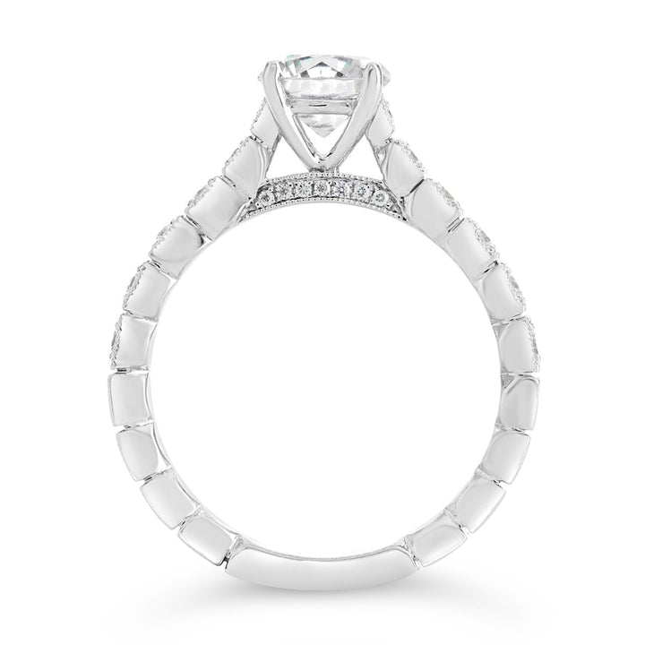 Vintage Inspired Diamond Engagement Ring