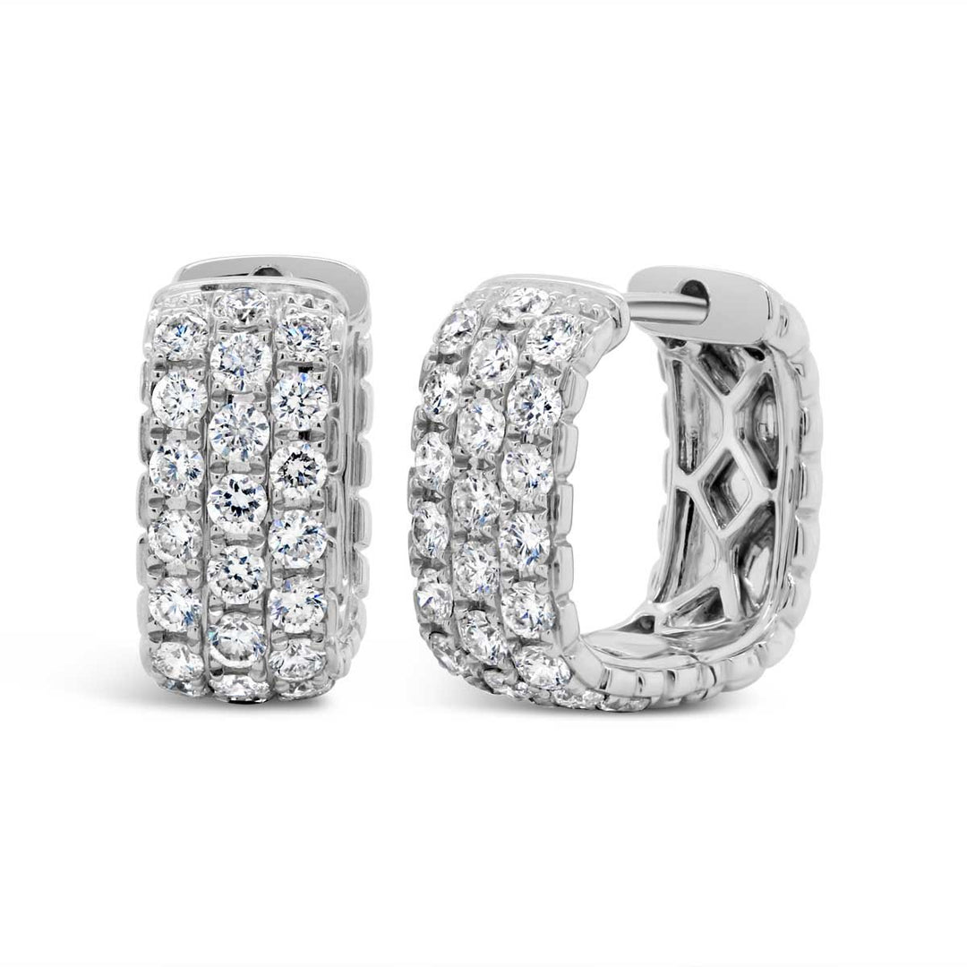 White Gold Diamond Earrings - SJSN221E