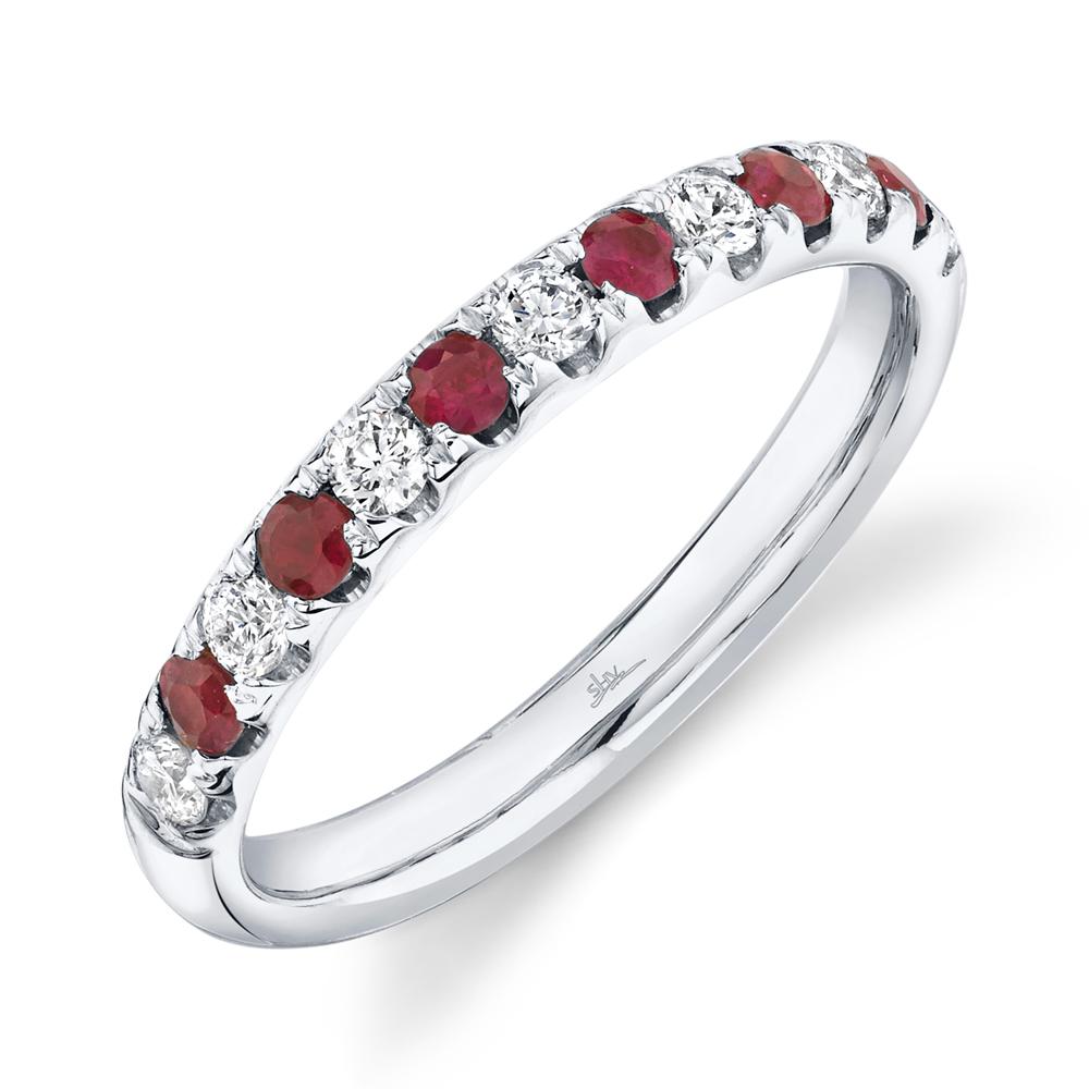 Shy Creation Diamond & Ruby Band - SC22005288