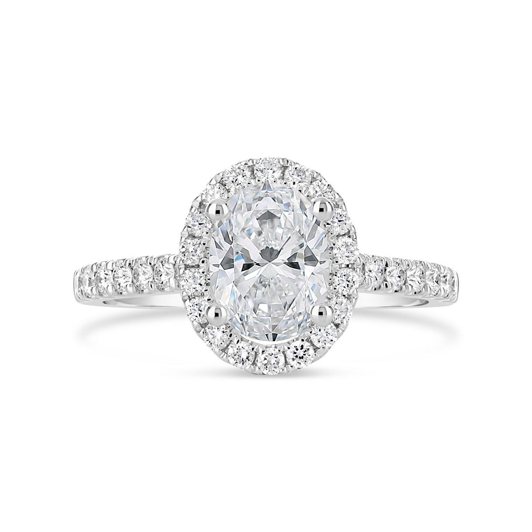 Diamond Halo Engagement Ring