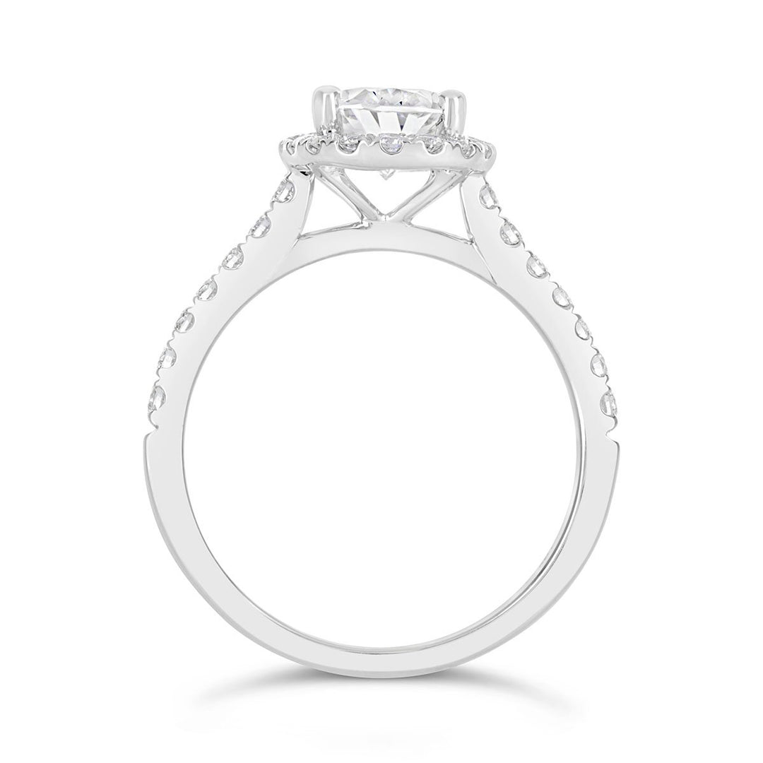 Diamond Halo Engagement Ring