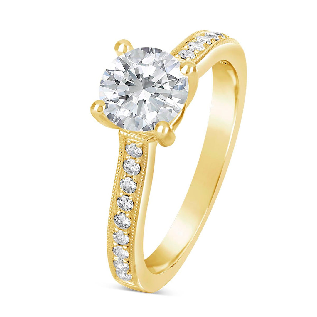 Vintage Inspired Diamond Engagement Ring