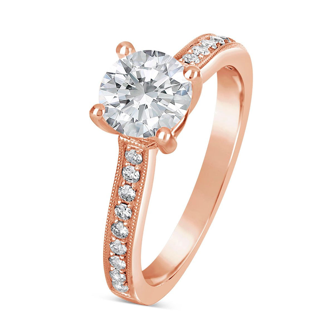 Vintage Inspired Diamond Engagement Ring