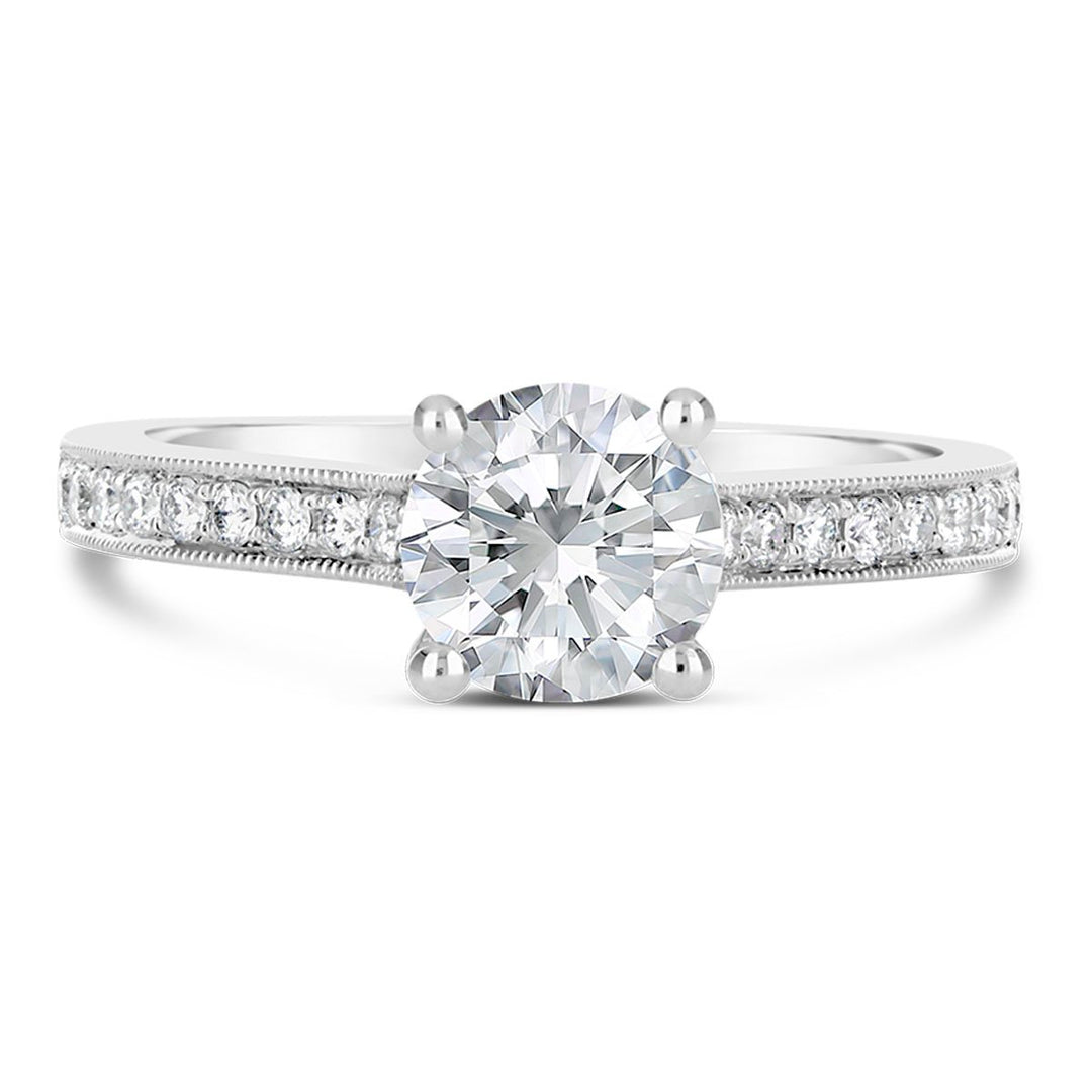 Vintage Inspired Diamond Engagement Ring