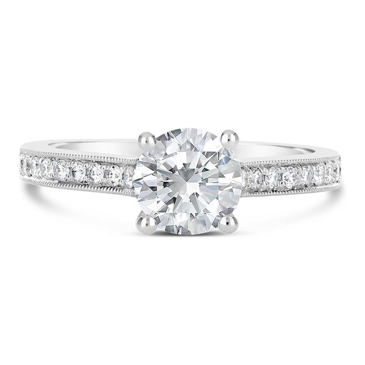 Vintage Inspired Diamond Engagement Ring