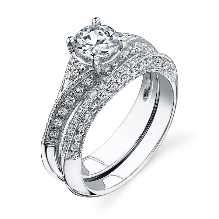 Diamond Engagement Ring Wedding Set - MWR5