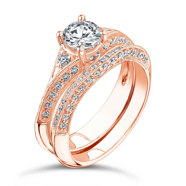 Diamond Engagement Ring Wedding Set - MWR5