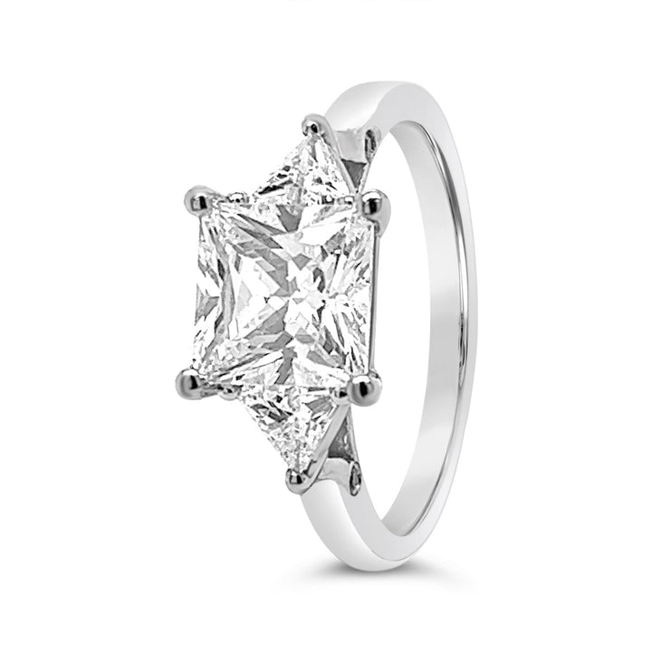 Three Stone Diamond Engagement Ring