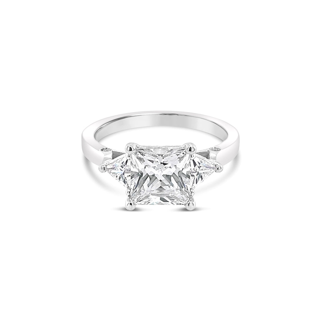 Three Stone Diamond Engagement Ring