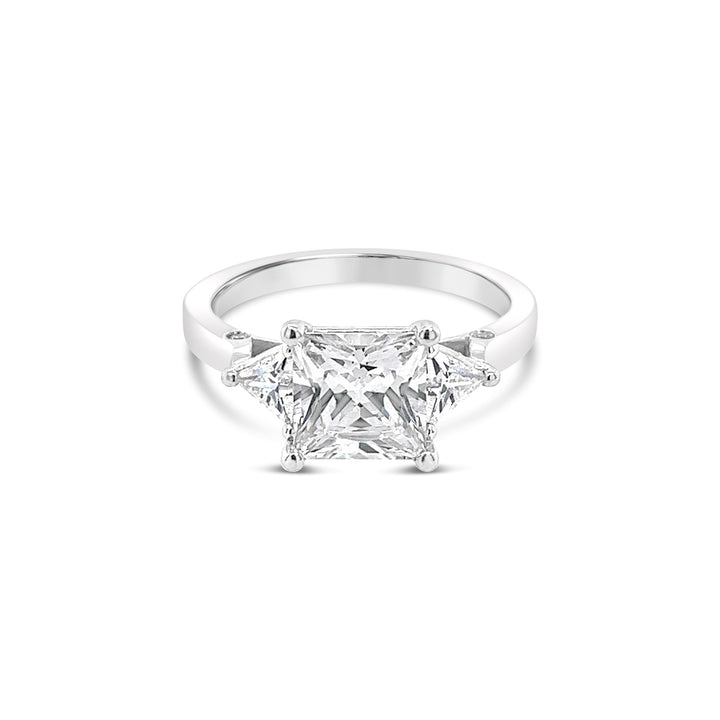 Three Stone Diamond Engagement Ring