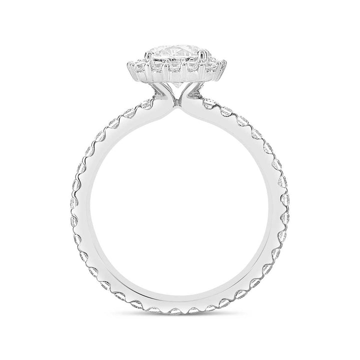 Diamond Halo Engagement Ring