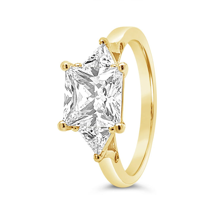 Three Stone Diamond Engagement Ring