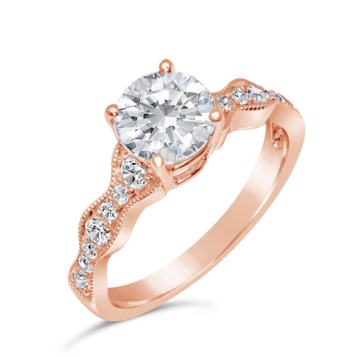 Vintage Inspired Diamond Engagement Ring