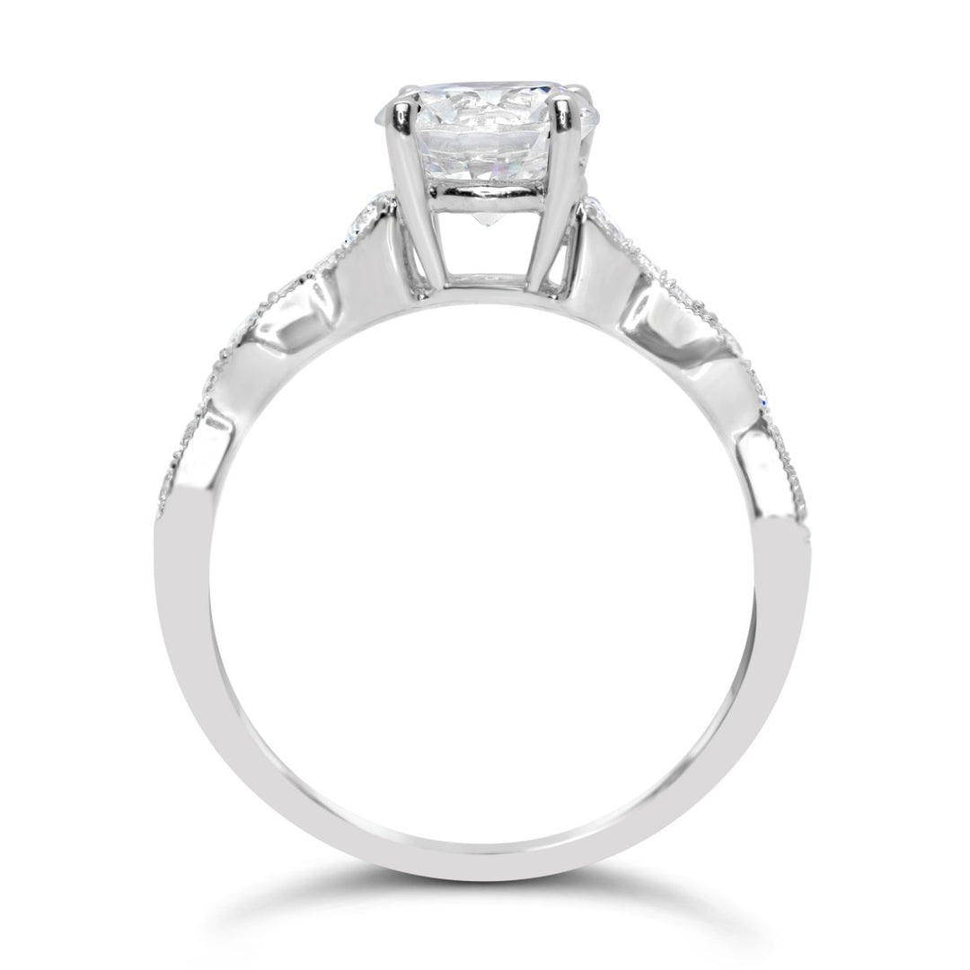 Vintage Inspired Diamond Engagement Ring