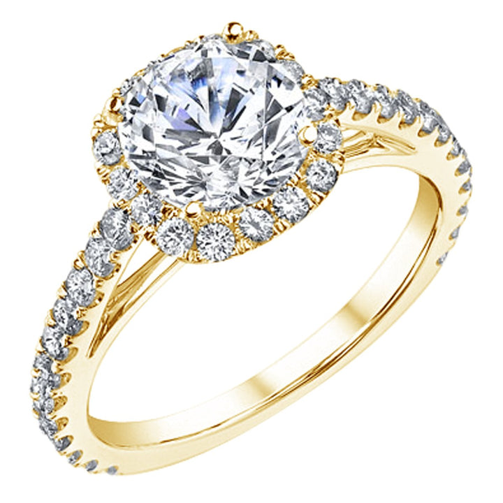 Diamond Halo Engagement Ring Setting