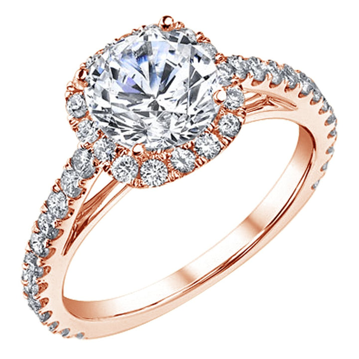 Diamond Halo Engagement Ring Setting