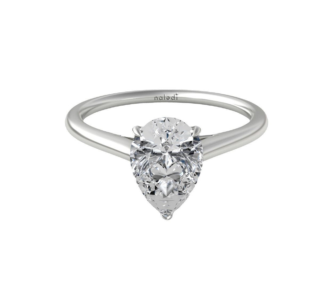 Classic Cathedral Solitaire Engagement Ring - N0423-PS