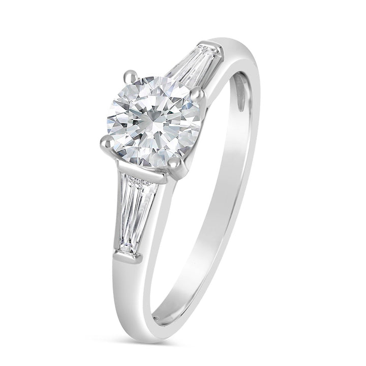 Three Stone Diamond Engagement Ring