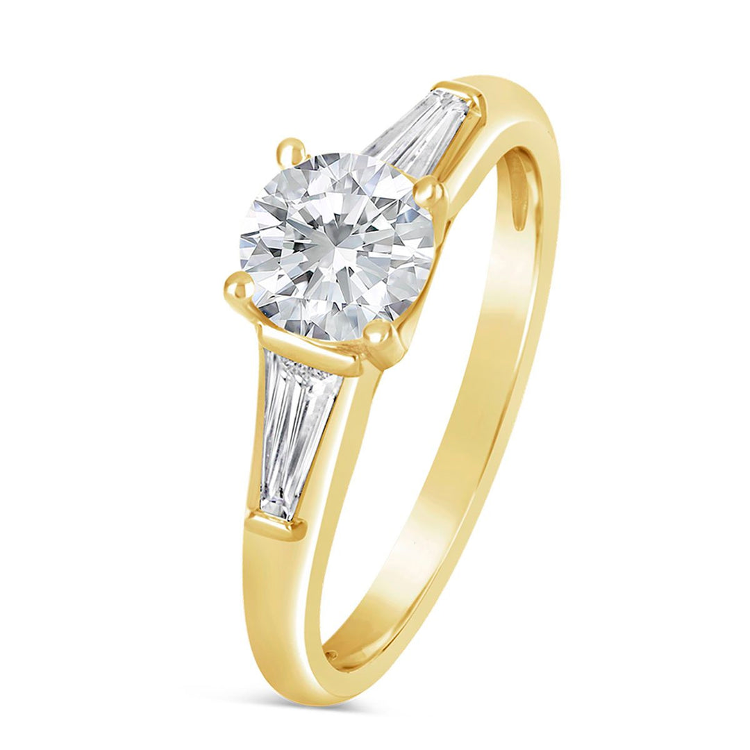 Three Stone Diamond Engagement Ring