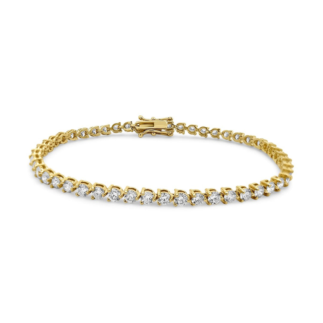 Yellow Gold Lab Grown Diamond Bracelet (5.00 ct. total weight) - BL6891-LAB