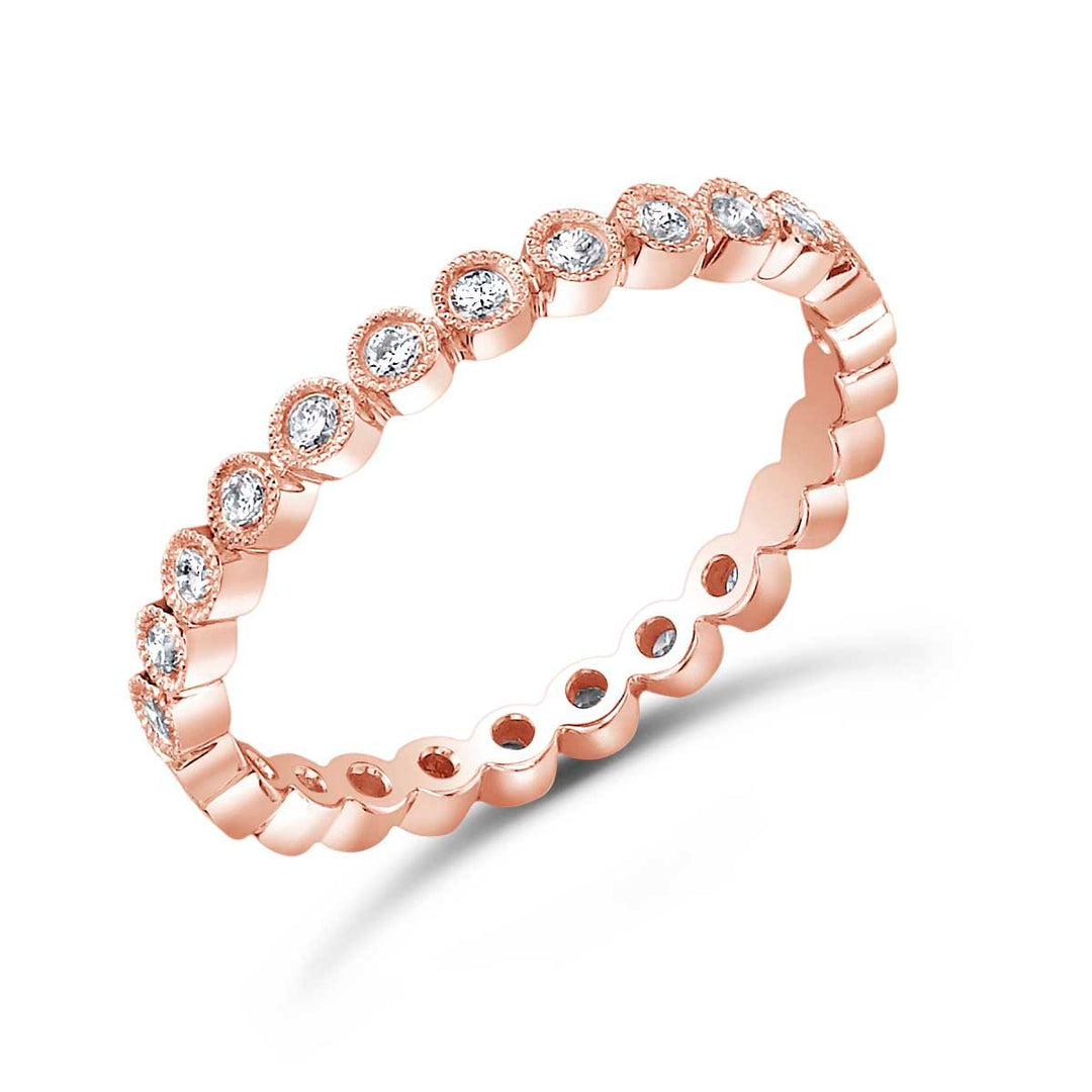 Vintage Inspired Diamond Eternity Band - MWR11