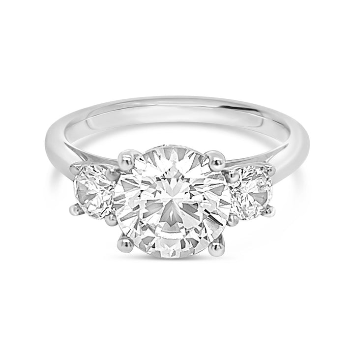 Three Stone Diamond Engagement Ring