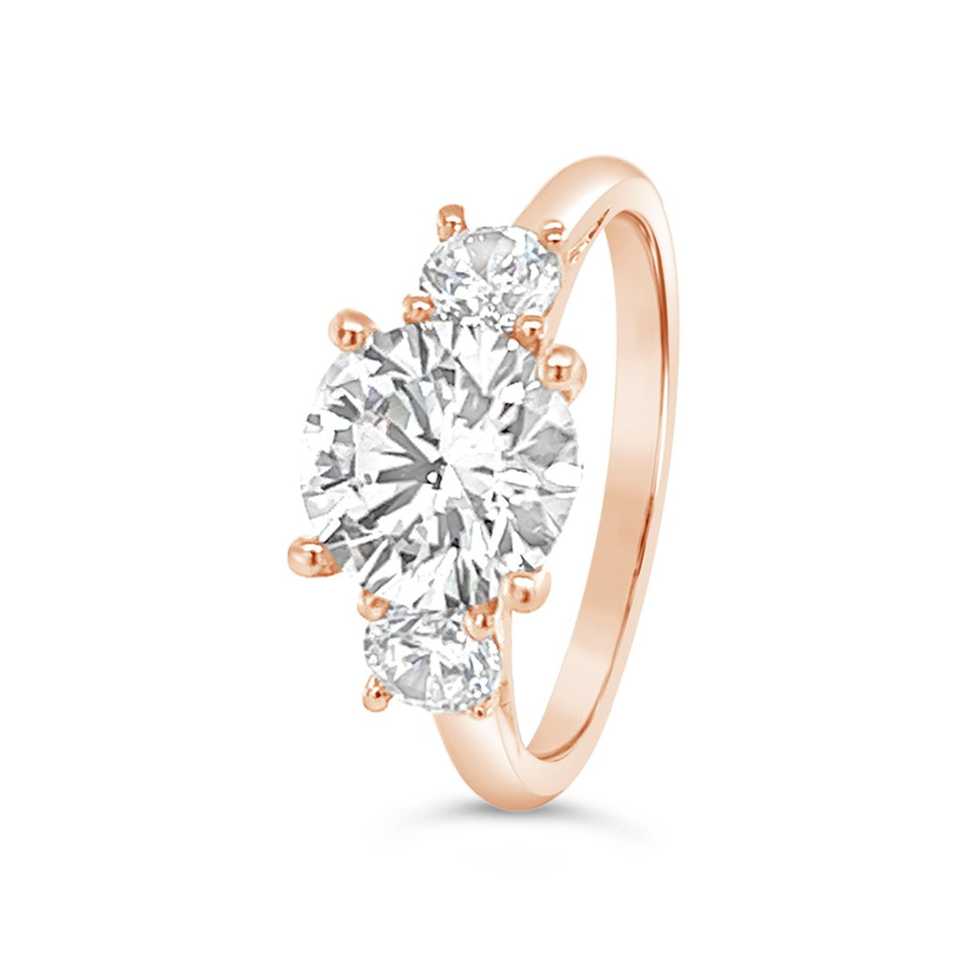 Three Stone Diamond Engagement Ring