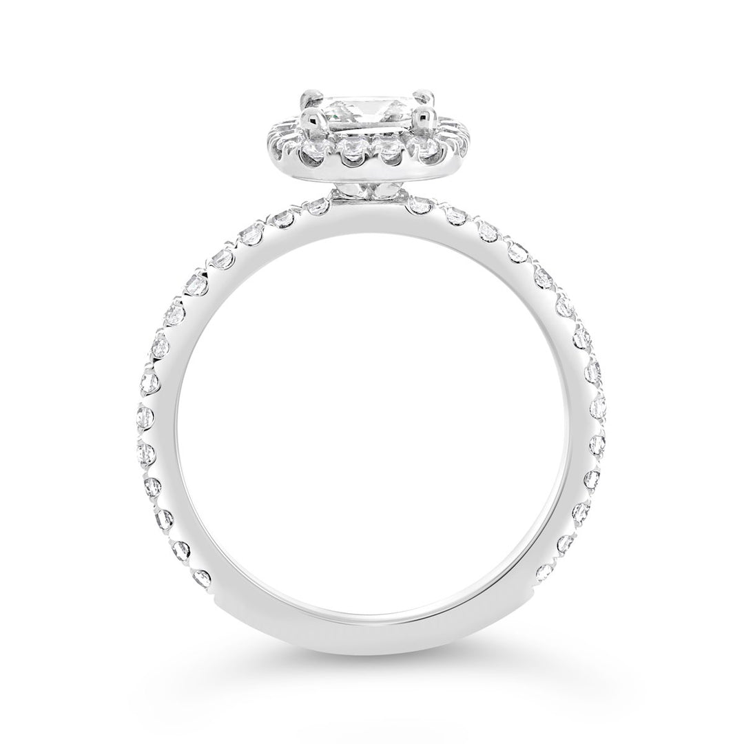 Diamond Halo Engagement Ring