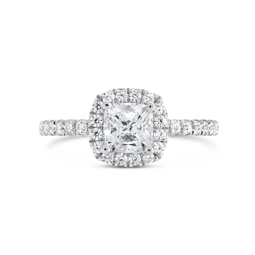 Diamond Halo Engagement Ring
