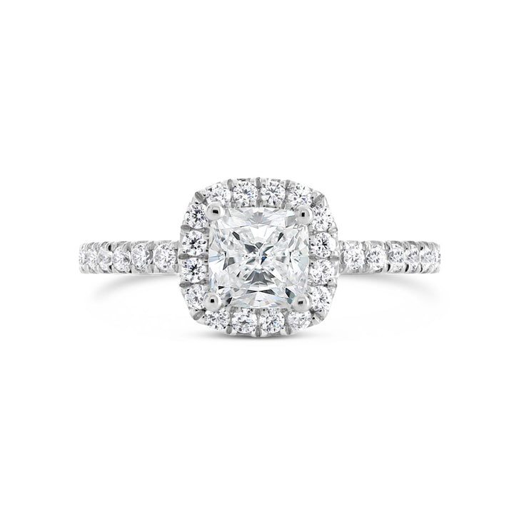 Diamond Halo Engagement Ring