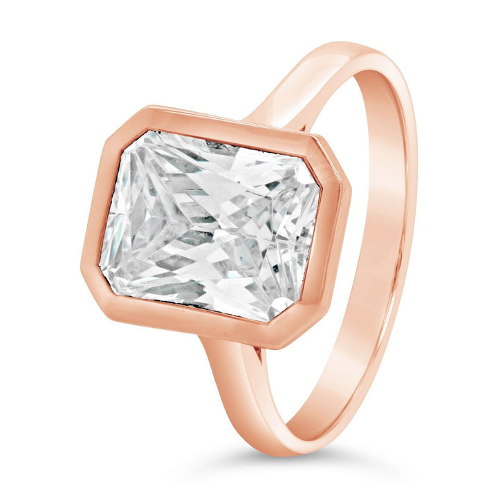 Bezel Set Solitaire Engagement Ring Mounting