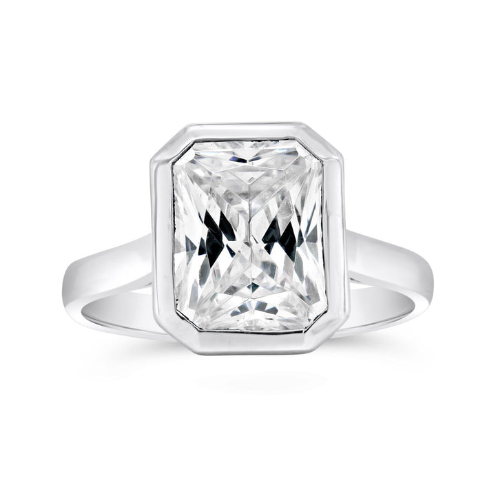 Bezel Set Solitaire Engagement Ring Mounting